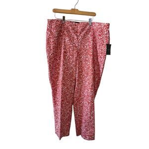 Cynthia Rowley Woman Terracotta Print Pants 20W